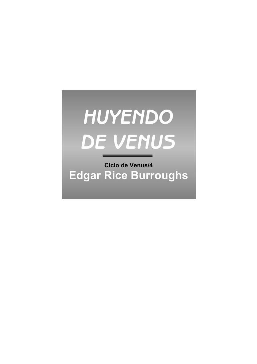 Portada de Huyendo de Venus